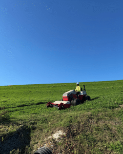 ERS mowing at Warren County Landfill